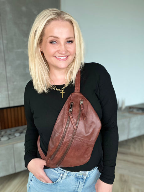 Bumbag m 2 rennilásum