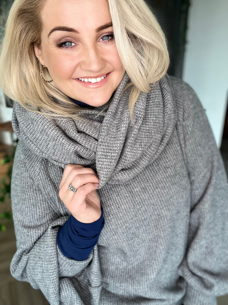 Skjól knit Grátt