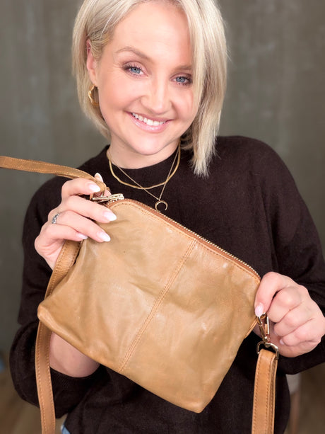 Crossbody með stuttri og langri ól