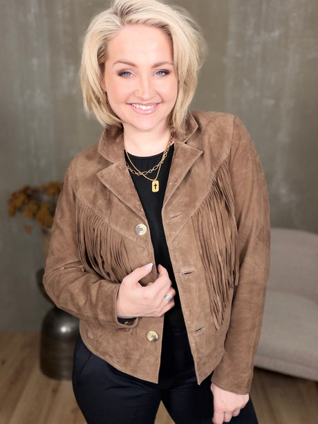 Kögurjakki rúskinn