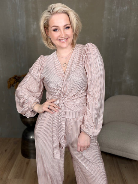 Ilmur púff skyrta plís