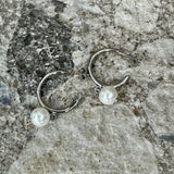 Krista- Dangle Perlulokkar með festingu