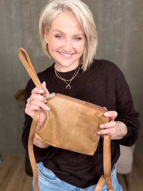 Crossbody með stuttri og langri ól