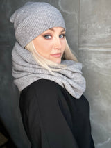 Skjól knit Grátt