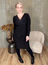 Spjót kjóll sv síðerma