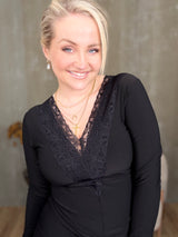 Spjót kjóll sv síðerma