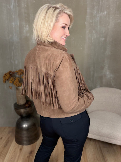 Kögurjakki rúskinn