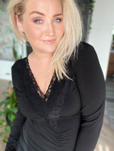 Spjót kjóll sv síðerma