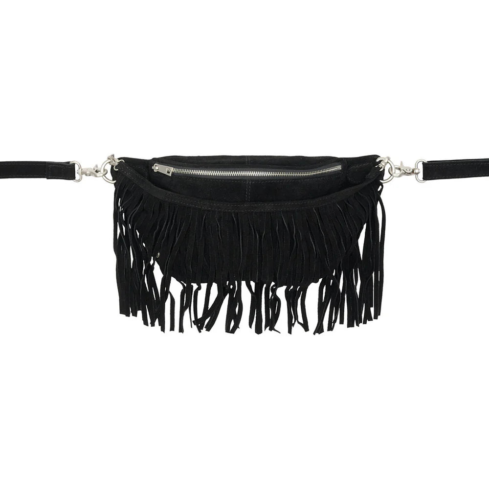 Rúskinns kögur bumbag