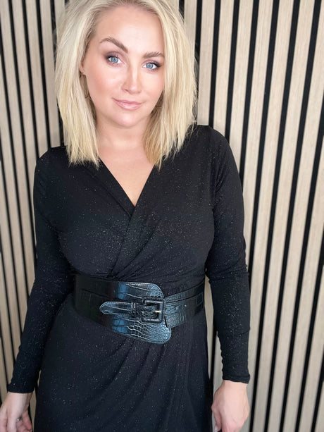 Teygjubelti breitt með grófri áferð