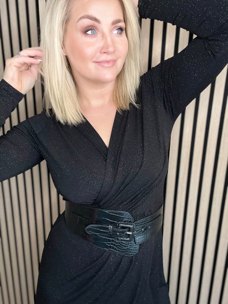 Teygjubelti breitt með grófri áferð