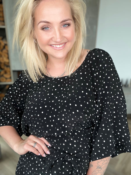 Esja Svört með hvítum doppum