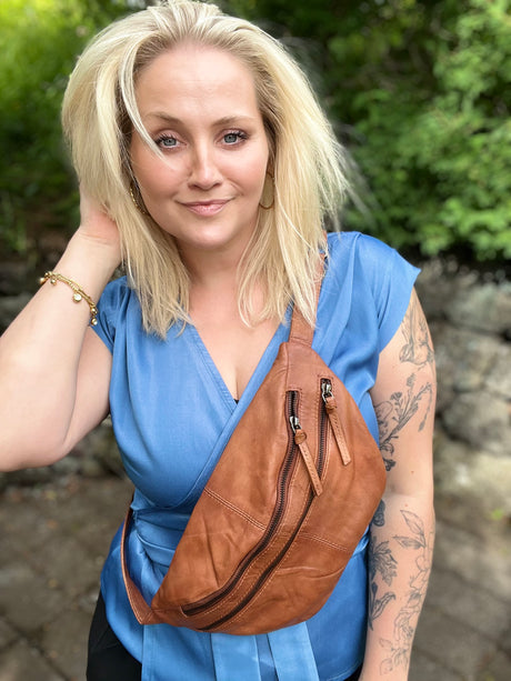 Bumbag m 2 rennilásum