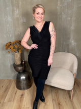 Spjót kjóll sv ermalaus