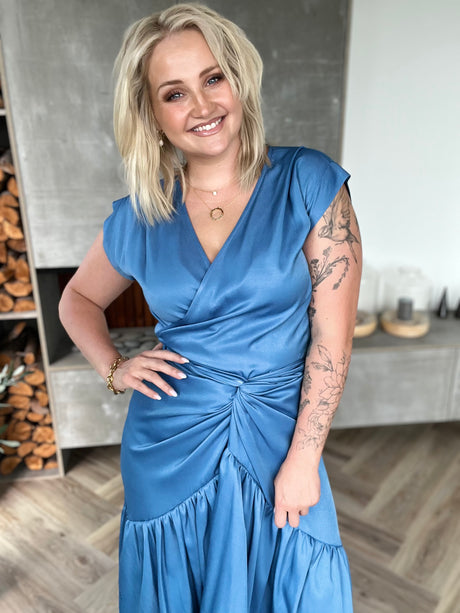 Ilmur pífu pils Galla Blátt