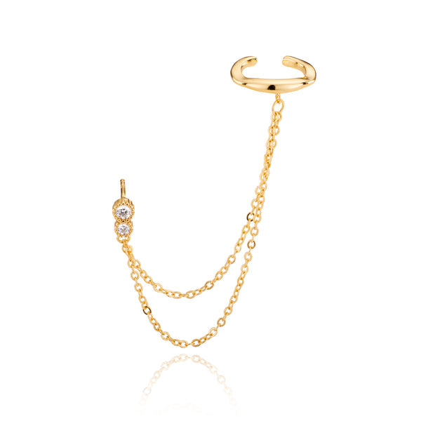 Siren Double Chain Cuff Eyrnalokkur
