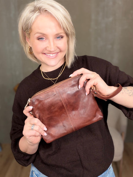 Crossbody með stuttri og langri ól