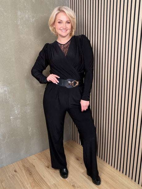 Drangur púff samfestingur Svartur beinar skálmar