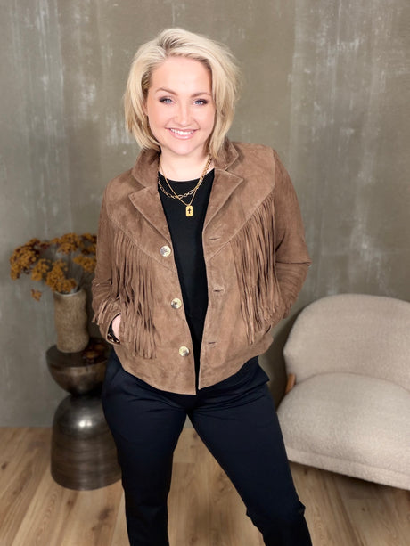 Kögurjakki rúskinn