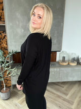 Brim kjóll V-hálsmál bambus