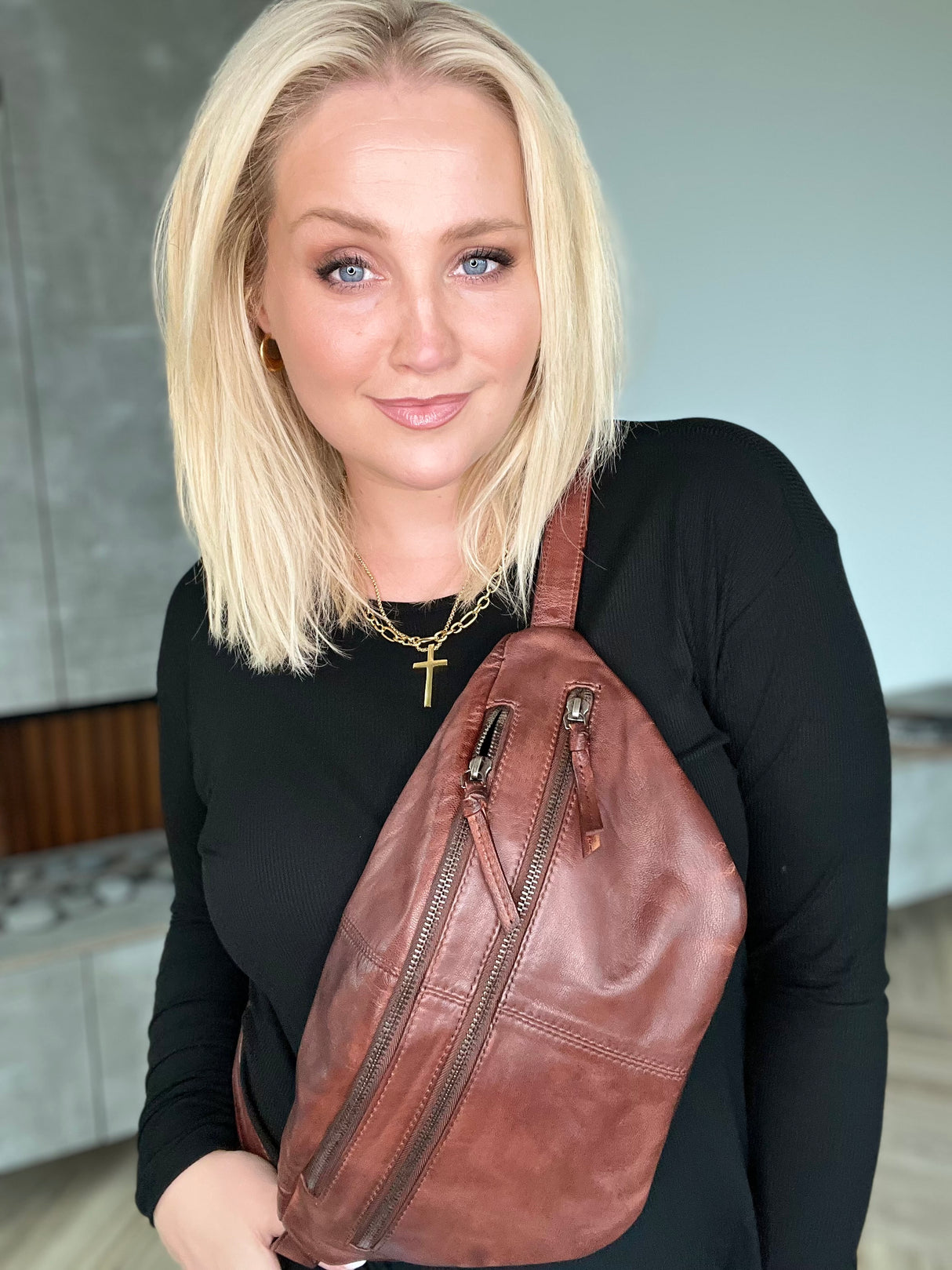 Bumbag m 2 rennilásum