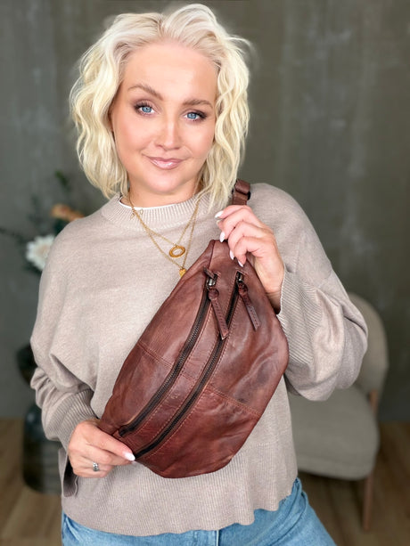 Bumbag m 2 rennilásum