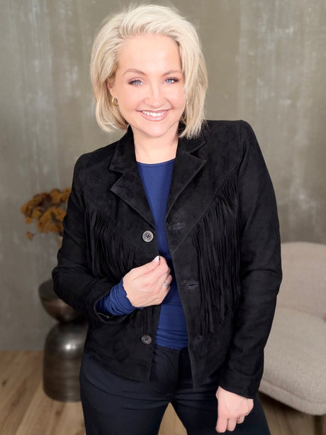 Kögurjakki rúskinn