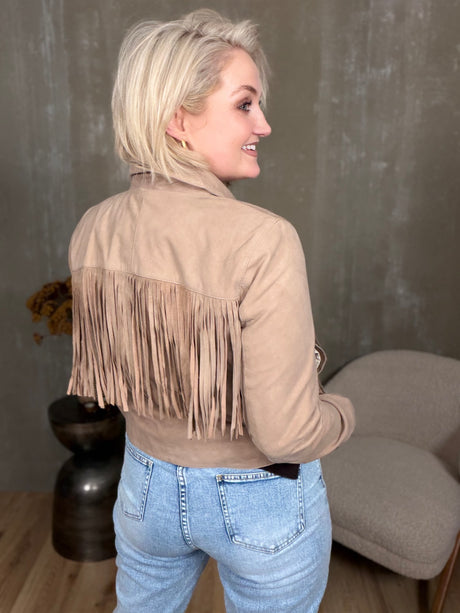 Kögurjakki rúskinn