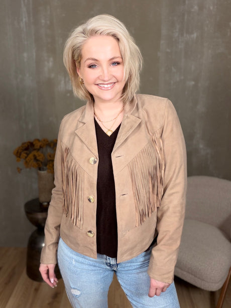 Kögurjakki rúskinn