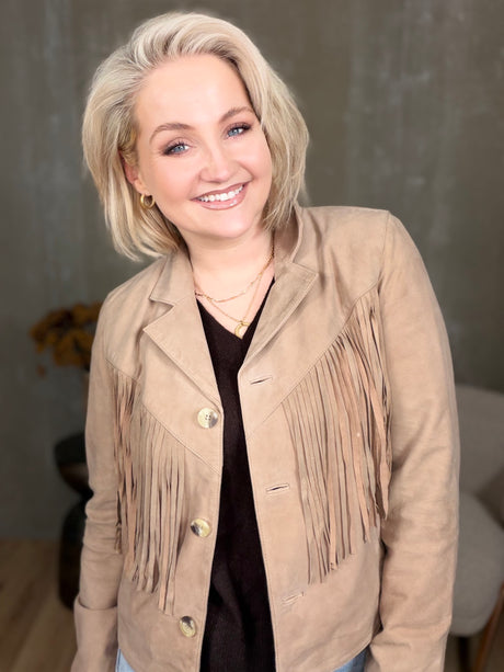 Kögurjakki rúskinn