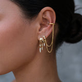 Siren Double Chain Cuff Eyrnalokkur