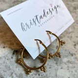 Lokkar með 3 doppum, 2,8 cm þvermál